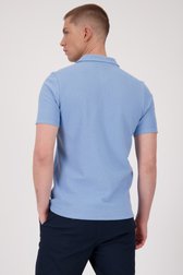 Lichtblauwe polo met structuur van Casual Five voor Heren