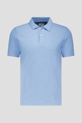 Lichtblauwe polo met structuur van Casual Five voor Heren