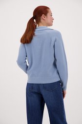 Lichtblauwe trui met kraagje van Libelle voor Dames