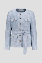 Productfoto 1 van Lichtblauwe vest met gouden knopen door D'Auvry voor Dames