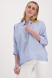 Lichtblauwe wijde blouse van Opus voor Dames