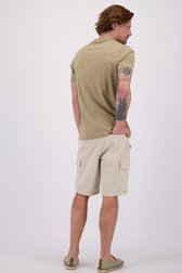 Achterkant van Lichtbruine bermuda  door Ravøtt voor Heren