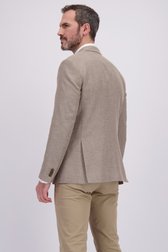 Achterkant van Lichtbruine blazer met wool blend - Regular fit door Dansaert Black Premium voor Heren