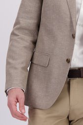 Detail van Lichtbruine blazer met wool blend - Regular fit door Dansaert Black Premium voor Heren