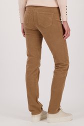 Lichtbruine corduroy broek - straight fit van Liberty Island voor Dames