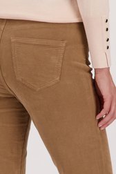 Lichtbruine corduroy broek - straight fit van Liberty Island voor Dames