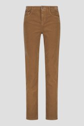 Lichtbruine corduroy broek - straight fit van Liberty Island voor Dames