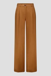 Lichtbruine wijde broek  van Libelle voor Dames