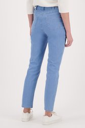 Lichte jeans met elastische taille - straight fit van Anna Montana voor Dames