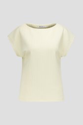 Productfoto 1 van Lichtgeel geribd T-shirt door D'Auvry voor Dames