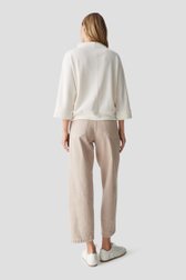 Achterkant van Lichtgeel T-shirt met 3/4 mouwen door Opus voor Dames