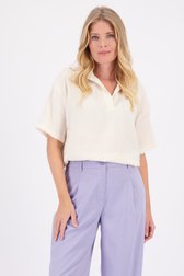 Vidéo de Blouse jaune clair à manches courtes de Liberty Loving nature pour Femmes