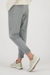 Lichtgrijze broek met elastische taille van Opus voor Dames