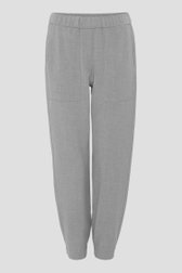 Lichtgrijze broek met elastische taille van Opus voor Dames