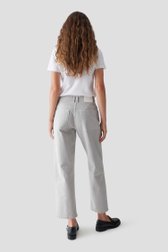 Achterkant van Lichtgrijze tapered fit jeans - 7/8 lengte  door Opus voor Dames
