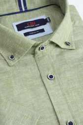 Productfoto 1 van Lichtgroen hemd met korte mouw - Regular fit door Dansaert Blue voor Heren