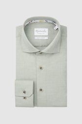 Lichtgroen hemd met lange mouwen - Slim fit van Michaelis voor Heren