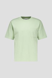 Lichtgroen T-shirt met gewafelde structuur van Casual Five voor Heren