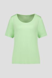 Lichtgroen T-shirt met korte mouwen van Liberty Island voor Dames