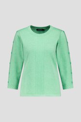Lichtgroen truitje met 3/4-mouwen van Signature voor Dames