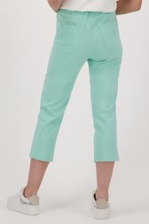 Lichtgroene 7/8 broek met elastische tailleband van Claude Arielle voor Dames