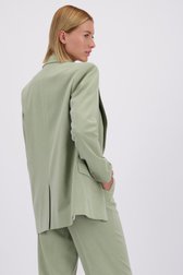 Achterkant van Lichtgroene blazer  door D'Auvry voor Dames