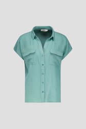 Lichtgroene blouse met korte mouwen van Libelle voor Dames