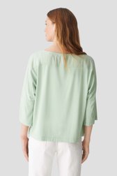 Lichtgroene blouse met vleermuismouwen van Opus voor Dames