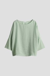 Lichtgroene blouse met vleermuismouwen van Opus voor Dames