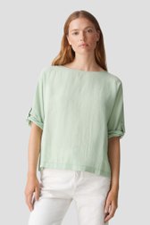 Lichtgroene blouse met vleermuismouwen van Opus voor Dames
