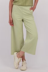 Detail van Lichtgroene culotte met stretch door Liberty Island voor Dames
