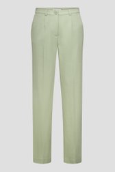 Productfoto 1 van Lichtgroene geklede broek met vouw  door D'Auvry Studio voor Dames