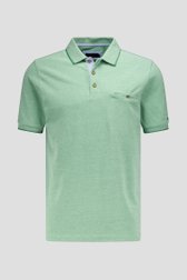 Productfoto 1 van Lichtgroene gemêleerde polo door Dansaert Blue voor Heren