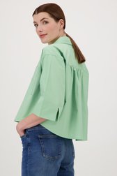 Lichtgroene korte blouse van Opus voor Dames