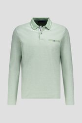 Productfoto 1 van Lichtgroene polo met lange mouwen door Dansaert Blue voor Heren
