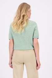 Achterkant van Lichtgroene trui met korte mouwen door Liberty Loving nature voor Dames