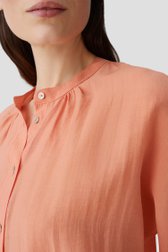 Lichtoranje blouse met driekwartmouwen van Opus voor Dames