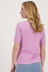 Lichtpaars T-shirt met korte mouwen van Liberty Island voor Dames