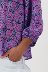 Lichtpaarse blouse met print van Louise voor Dames