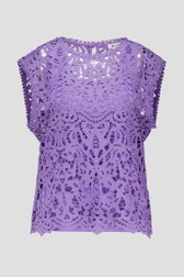 Lichtpaarse kanten blouse van D'Auvry voor Dames