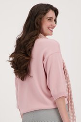 Lichtroze gebreide truitje van More & More voor Dames