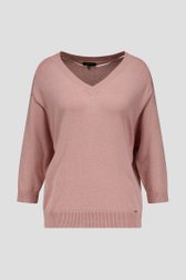 Lichtroze gebreide truitje van More & More voor Dames