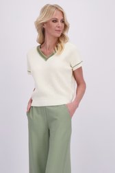 Video van Witte trui met korte mouwen door AC by Annelien Coorevits voor Dames