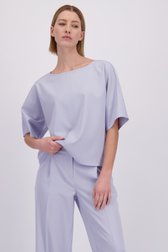 Voorkant van Lila blouse met korte mouwen door D'Auvry voor Dames