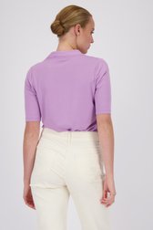 Lila T-shirt met V-hals van D'Auvry voor Dames