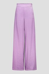 Lila wijde broek met zijdelook van D'Auvry voor Dames