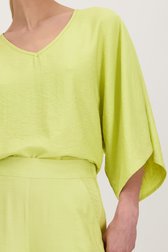 Limoengroene blouse van AC by Annelien Coorevits voor Dames