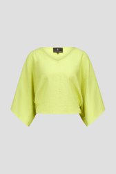 Limoengroene blouse van AC by Annelien Coorevits voor Dames