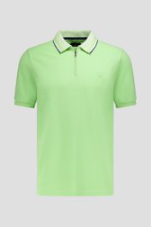 Productfoto 1 van Limoengroene polo met korte rits door Dansaert Blue voor Heren