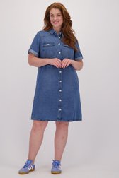 Video van Blauw jeanskleedje met korte mouwen door ONLY Carmakoma voor Dames
